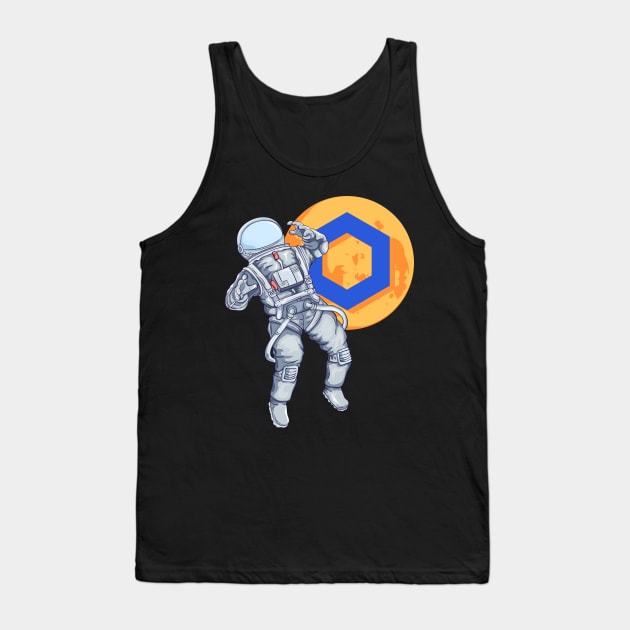 Chainlink Crypto Link Tank Top by BitcoinSweatshirts